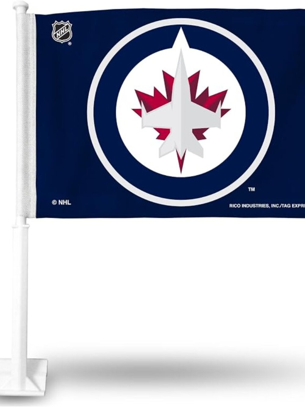 NEW NHL Winnipeg Jets 11X14 Window Mount 2-Sided Car Flag